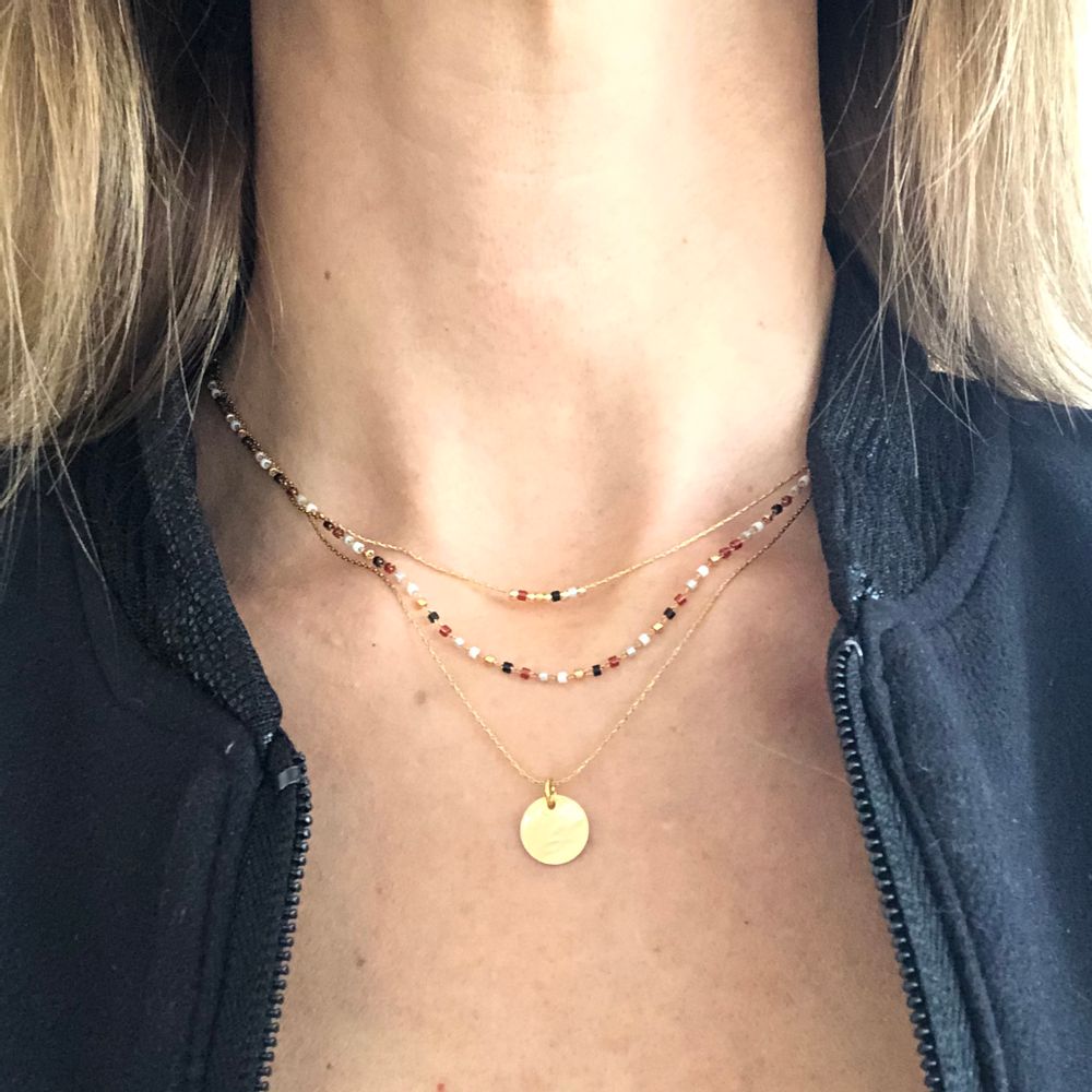 Jewelry - Miyuki Triple Necklace - LITCHI