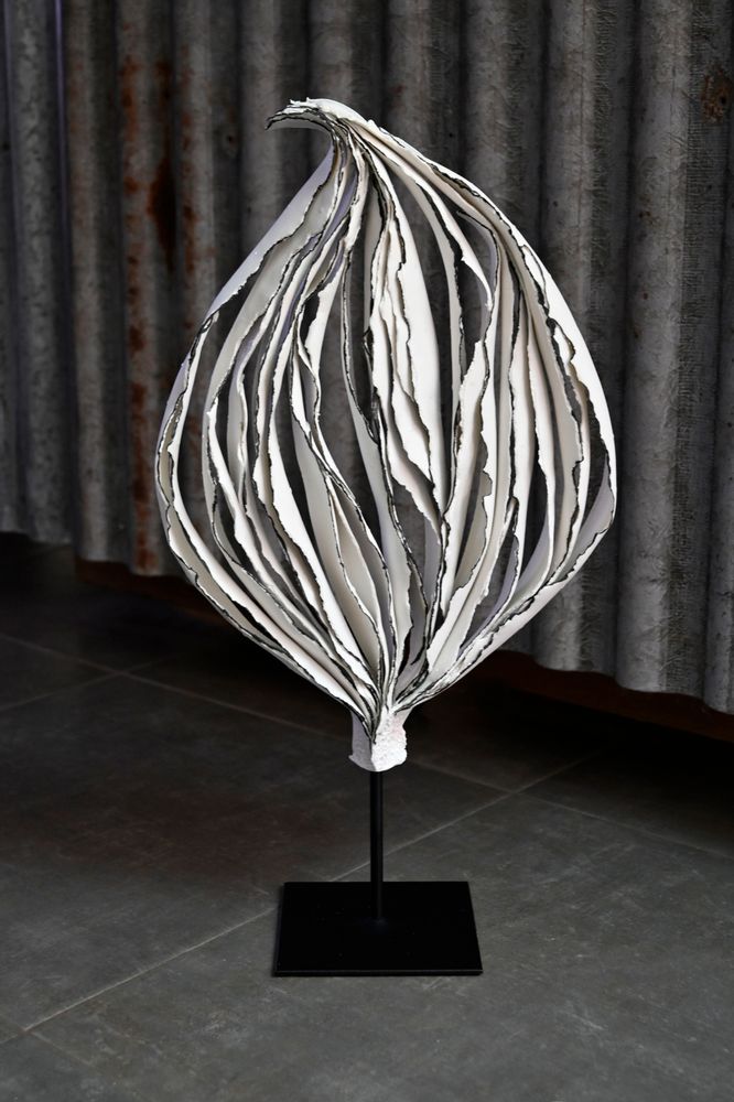 Sculptures, statuettes and miniatures - Sculpture Arbre Porcelaine avec liseré noir - GUENAELLE GRASSI