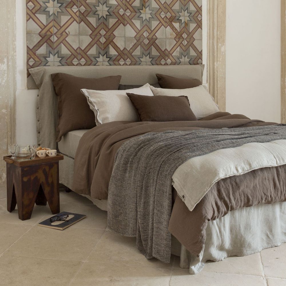 Linge de lit - Tête de lit et sa housse Toile de lin - LISSOY