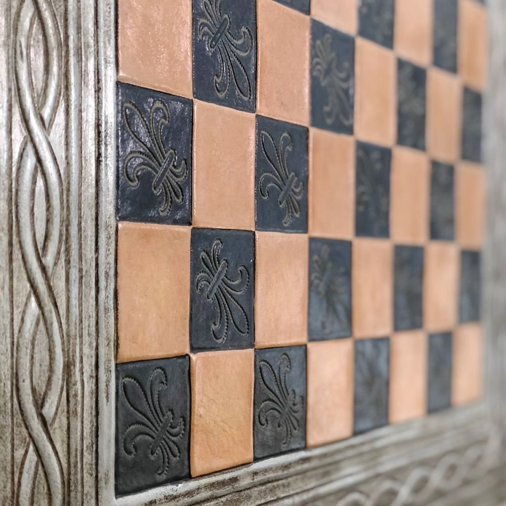 Decorative objects - Leather Chessboard - MERYAN