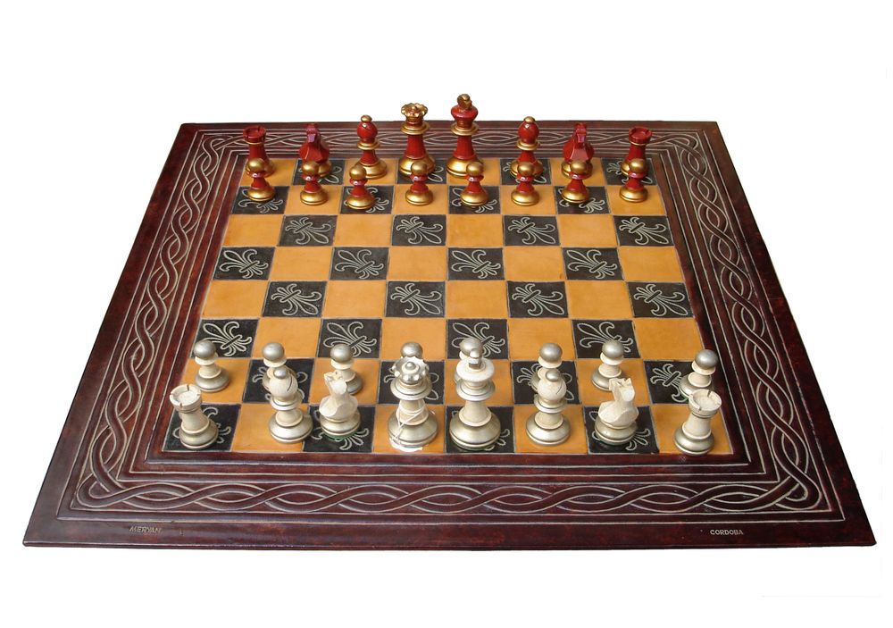 Decorative objects - Leather Chessboard - MERYAN