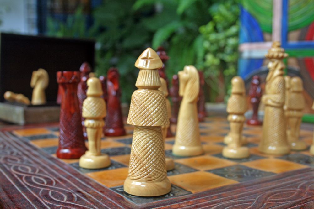 Decorative objects - Leather Chessboard - MERYAN