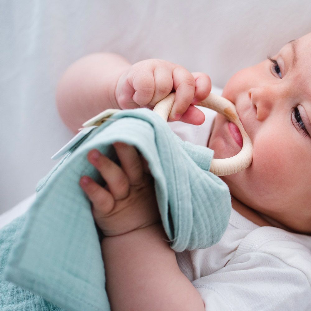 Gifts - Organic teething ring rattle - APUNT BARCELONA