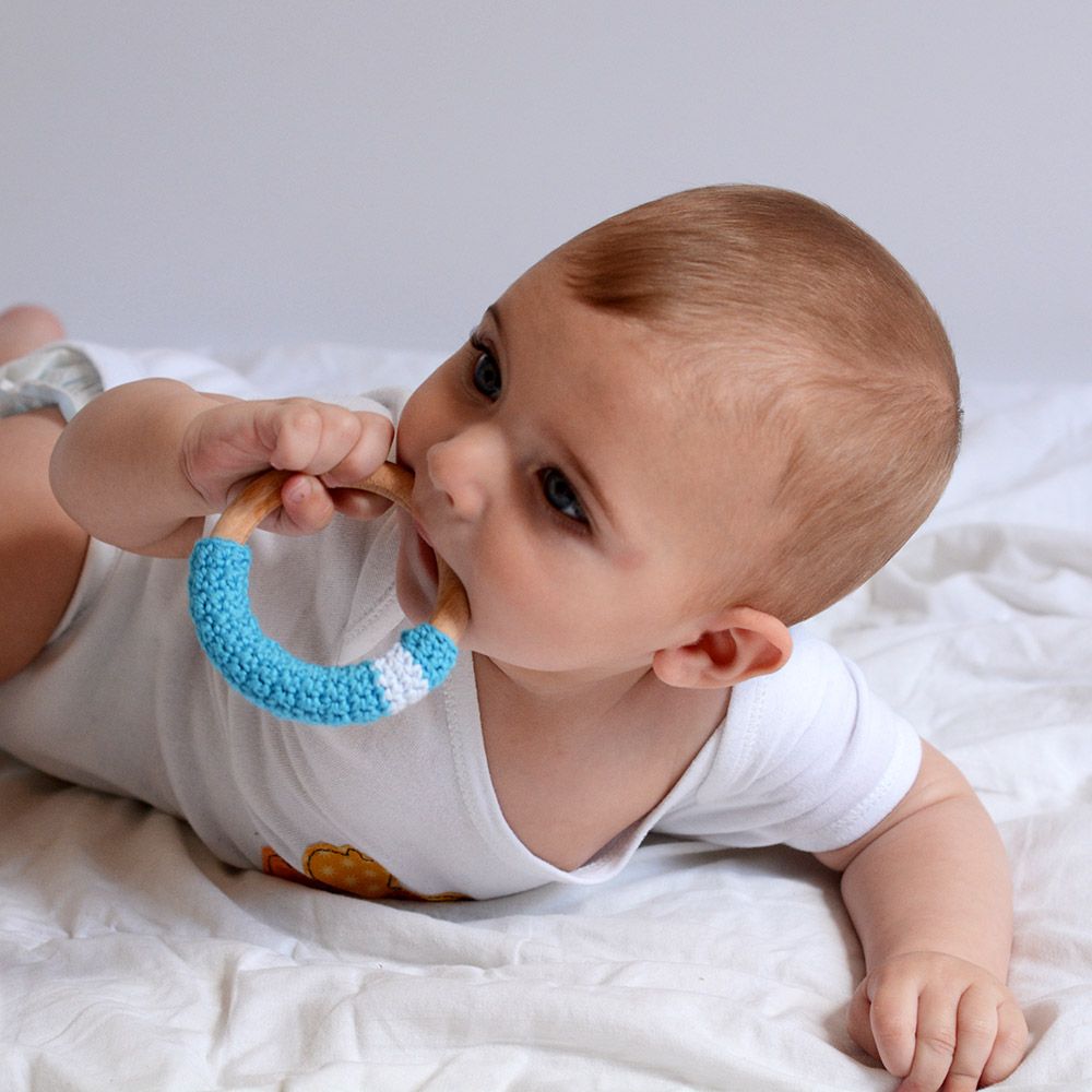 Gifts - Crochet organic teething ring  - APUNT BARCELONA