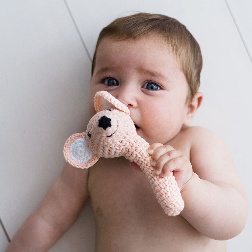 Jouets enfants - hochet en crochet - APUNT BARCELONA