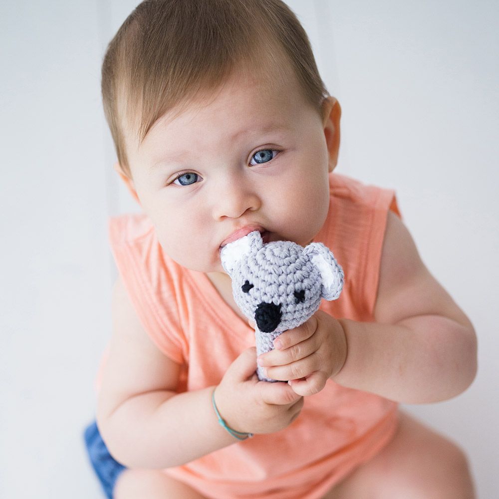 Jouets enfants - hochet en crochet - APUNT BARCELONA