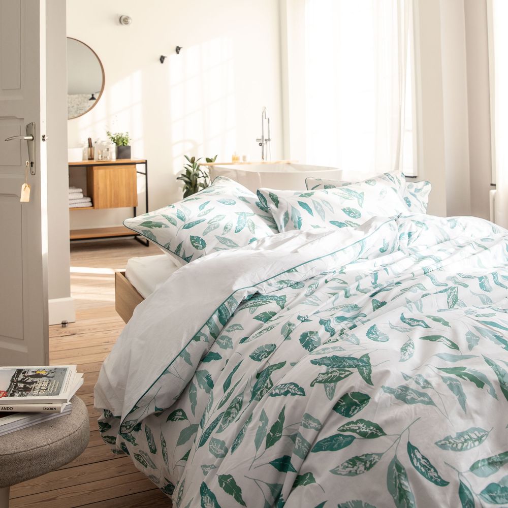 Linge de lit - Linge de lit Empreinte végétale - BLANC CERISE