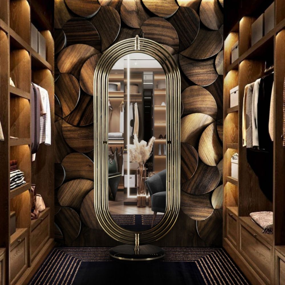 Hotel bedrooms - COLOSSEUM FLOOR MIRROR - MAISON VALENTINA