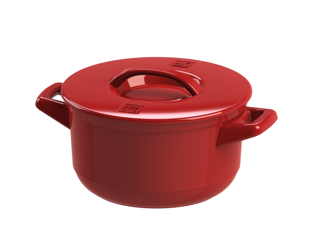 Faitouts - Ceraglaze Casserole (24cm,Red) - JIA