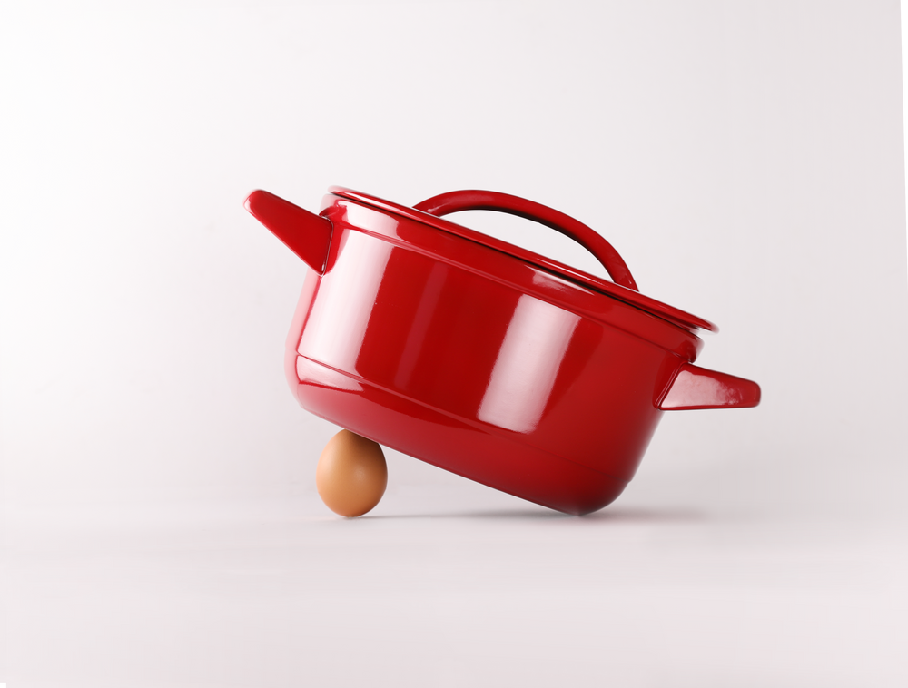 Faitouts - Ceraglaze Casserole (24cm,Red) - JIA