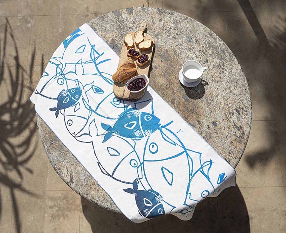 Linge de table textile - Chemin de table Tonnara - COLORI DEL SOLE