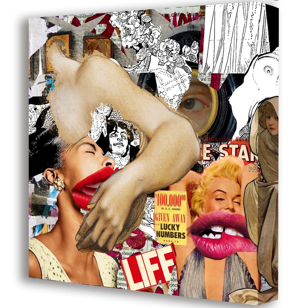 Coussins textile - « PIM » Collage Edition Limitée - L'ATELIER D'ANGES HEUREUX