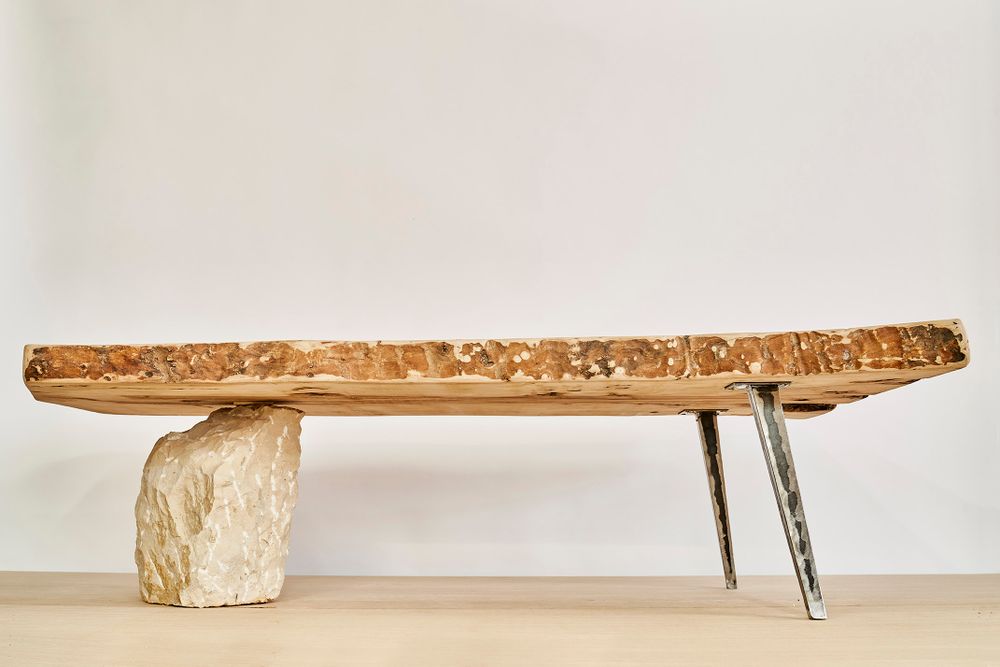 Coffee tables - Japanese style rustic table, - VAN DEN HEEDE-FURNITURE-ART-DESIGN