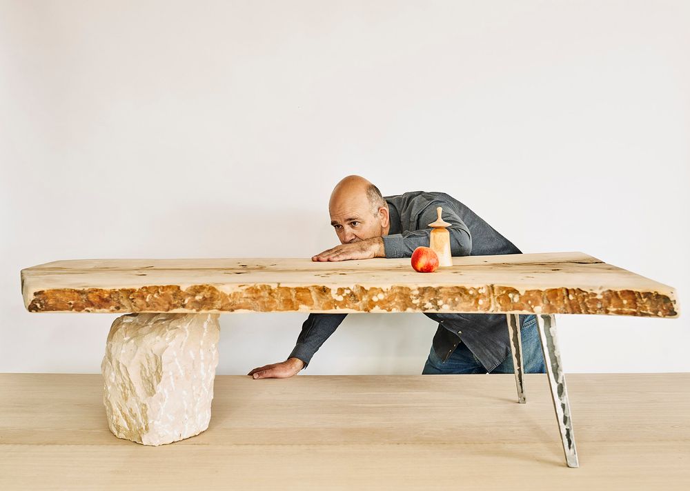 Coffee tables - Japanese style rustic table, - VAN DEN HEEDE-FURNITURE-ART-DESIGN