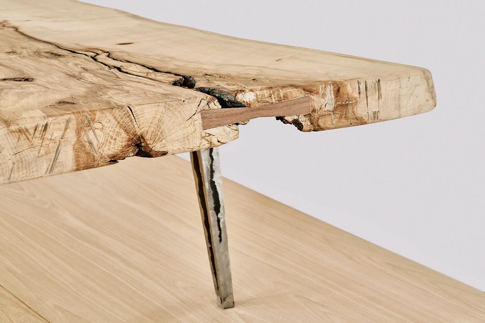 Coffee tables - Japanese style rustic table, - VAN DEN HEEDE-FURNITURE-ART-DESIGN