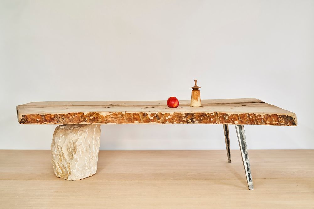 Coffee tables - Japanese style rustic table, - VAN DEN HEEDE-FURNITURE-ART-DESIGN