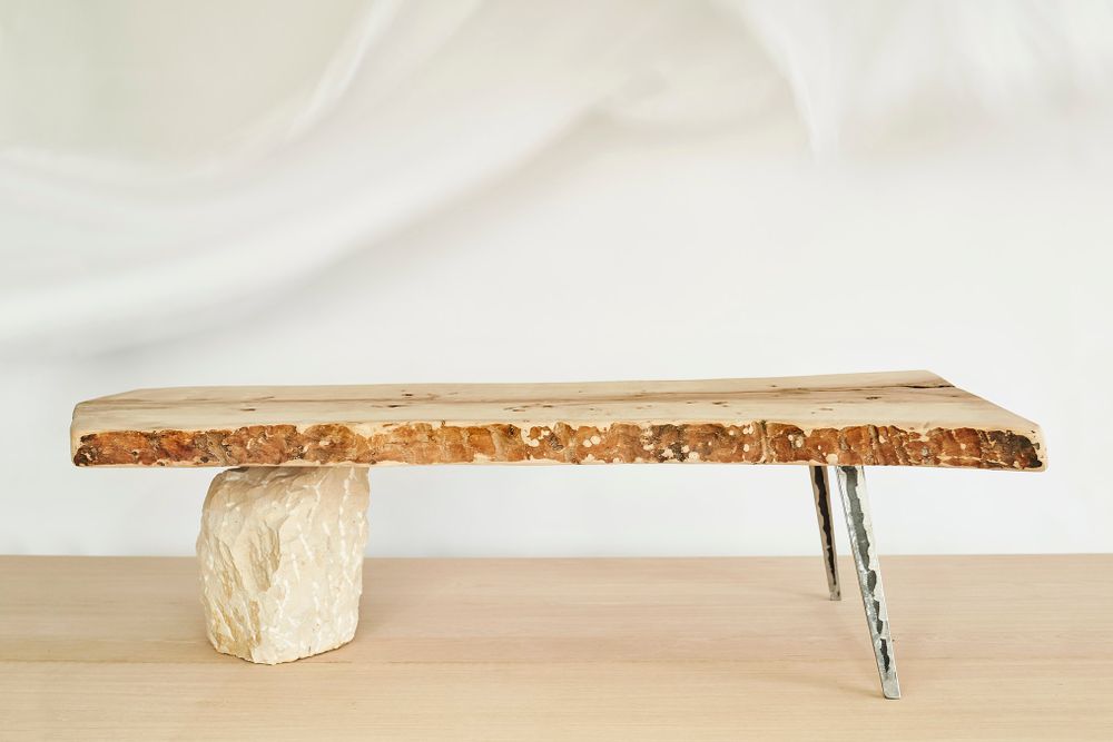 Coffee tables - Japanese style rustic table, - VAN DEN HEEDE-FURNITURE-ART-DESIGN