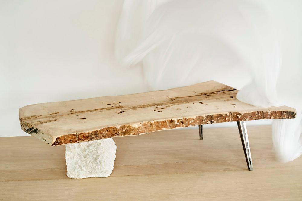 Coffee tables - Japanese style rustic table, - VAN DEN HEEDE-FURNITURE-ART-DESIGN