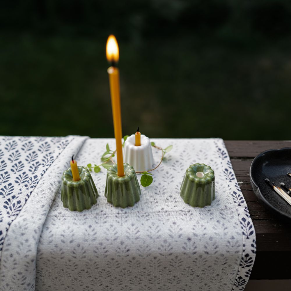 Objets de décoration - CANELE EN PORCELAINE VERT D'ETE - OVO THINGS