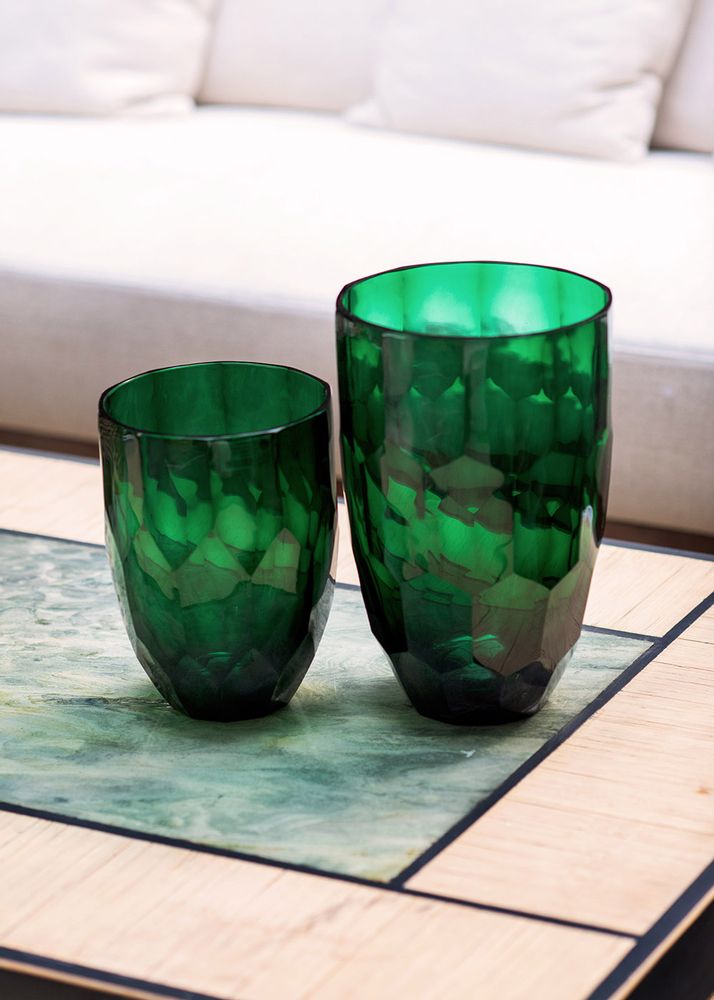 Verre d'art - Collection Vases et Coupes Emeraude - ASIATIDES