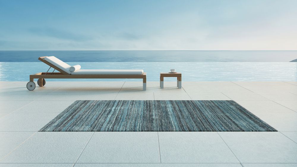 Bespoke carpets - West Coast Turquoise Outdoor Rug - ARTYCRAFT