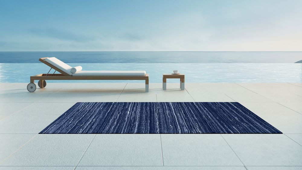 Bespoke carpets - West Coast Dark Blue Outdoor Rug - ARTYCRAFT