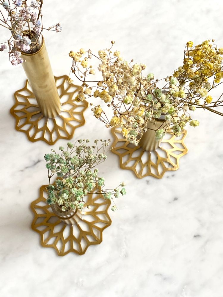 Objets design - Vase tube en laiton - ASMA'S CRAFTS