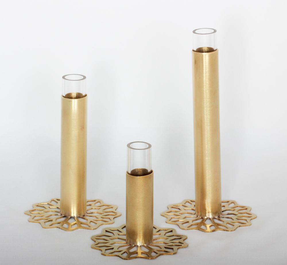 Objets design - Vase tube en laiton - ASMA'S CRAFTS
