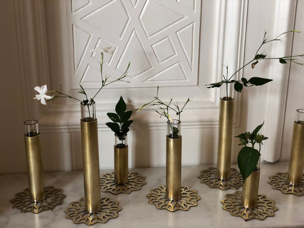 Objets design - Vase tube en laiton - ASMA'S CRAFTS