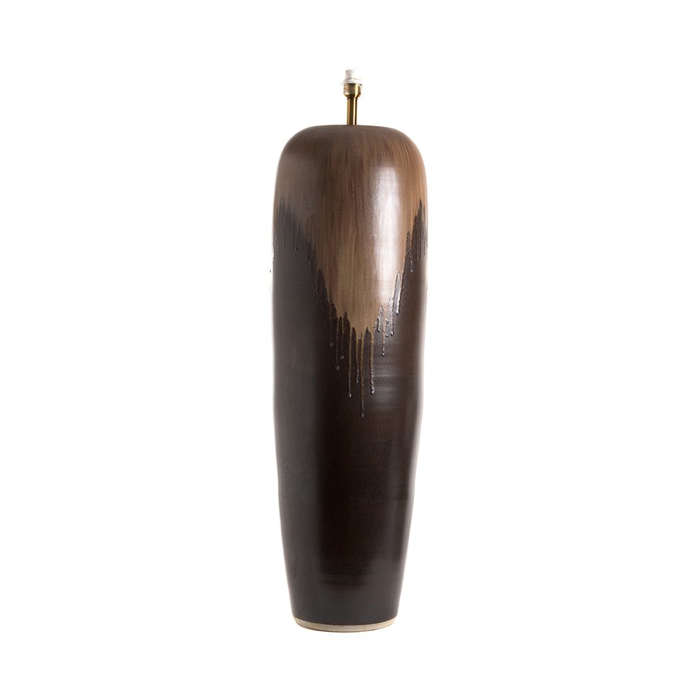 Lampadaires - Lampe basse vase marron - ASIATIDES