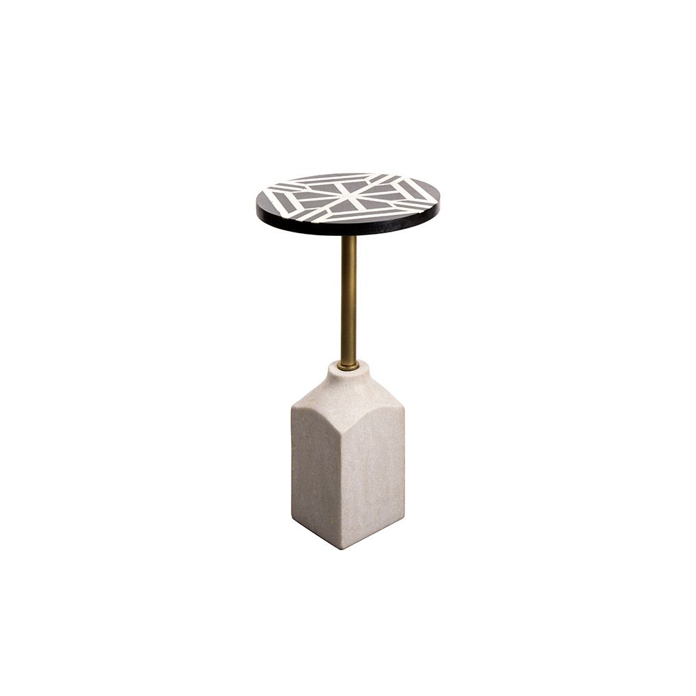 Other tables - Marble foot round side table - ASIATIDES