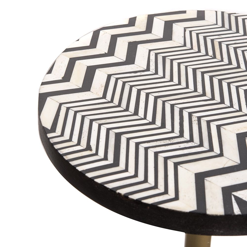 Other tables - Marble foot round side table - ASIATIDES