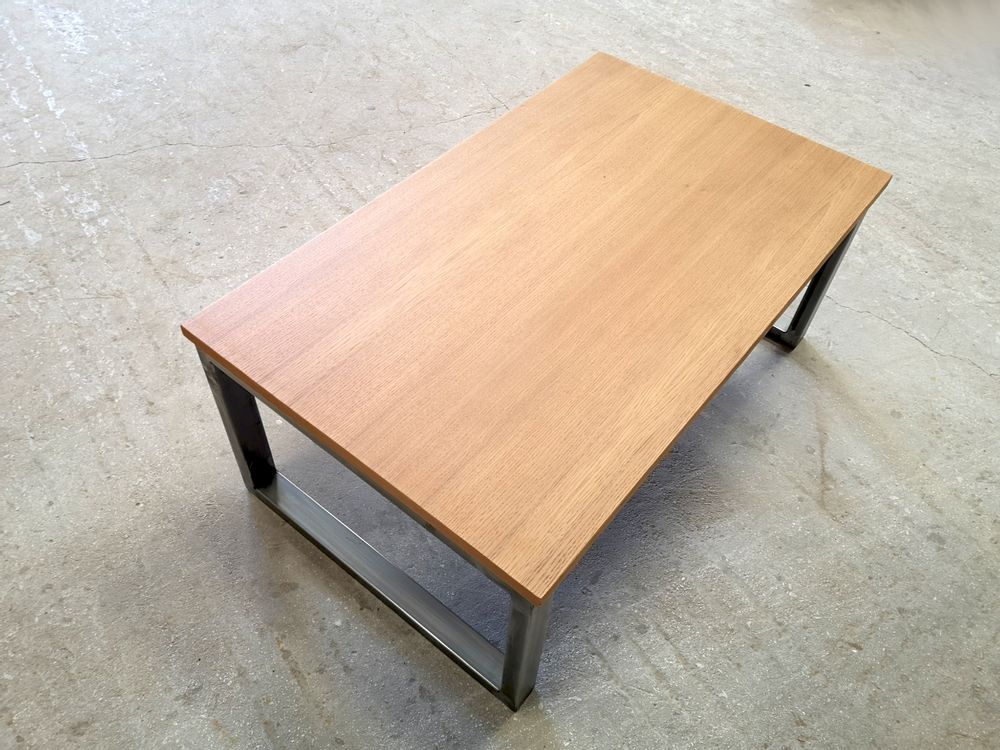 Coffee tables - Coffee table Industrial type with oak top - LIVING MEDITERANEO