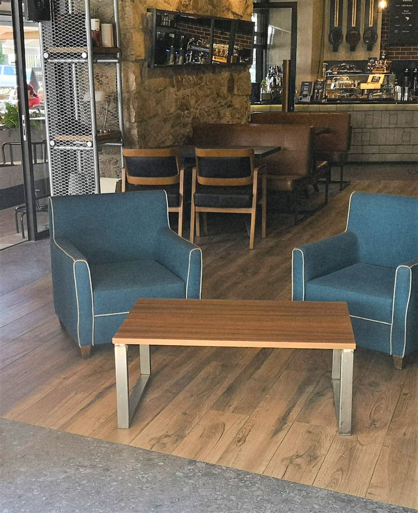 Coffee tables - Coffee table Industrial type with walnut top - LIVING MEDITERANEO