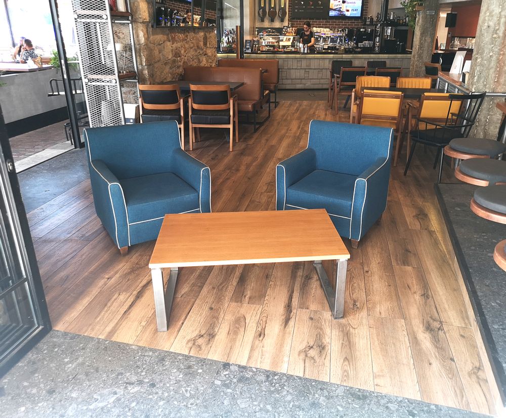 Coffee tables - Coffee table Industrial type with oak top - LIVING MEDITERANEO