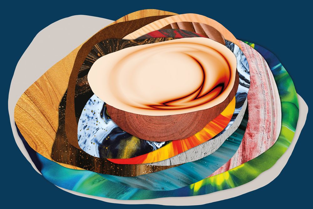 Tapis design - Tapis design multicolore collection Strati Della Memoria - LA MAISON MURAEM