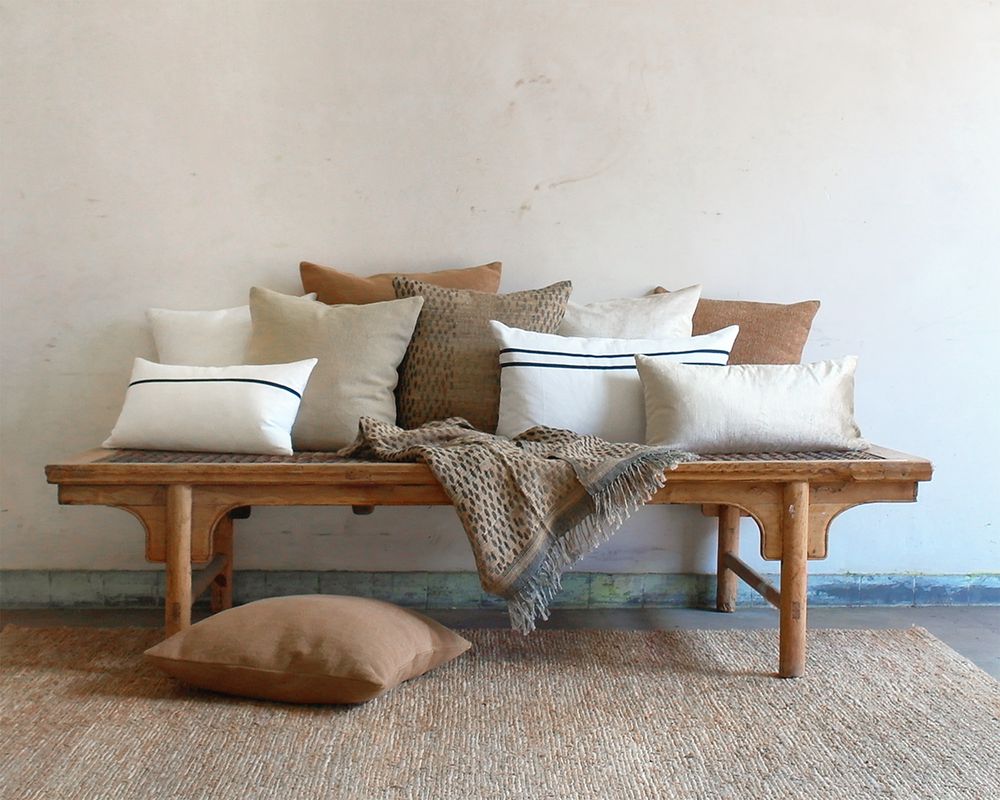 Tapis contemporains - Tapis Beau naturel chanvre - ML FABRICS
