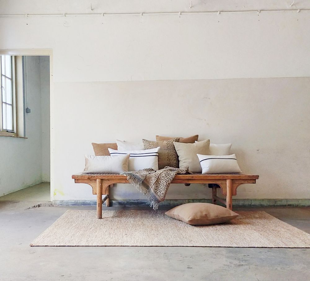 Tapis contemporains - Tapis Beau naturel chanvre - ML FABRICS