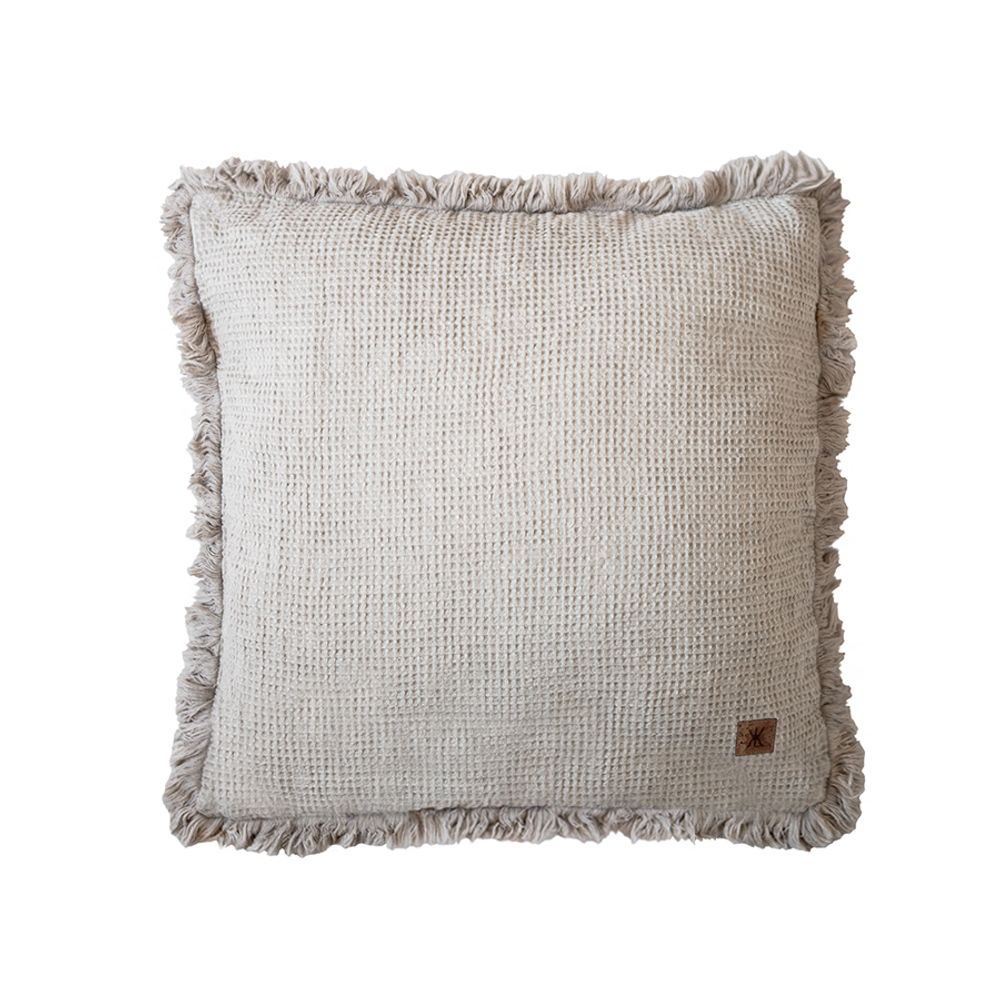 Comforters and pillows - LINEN WAFFLE CUSHION COVER OLGA  50 x 50 cm - XERALIVING