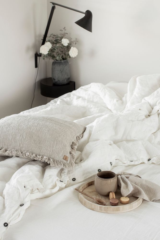 Comforters and pillows - LINEN WAFFLE CUSHION COVER OLGA  50 x 50 cm - XERALIVING