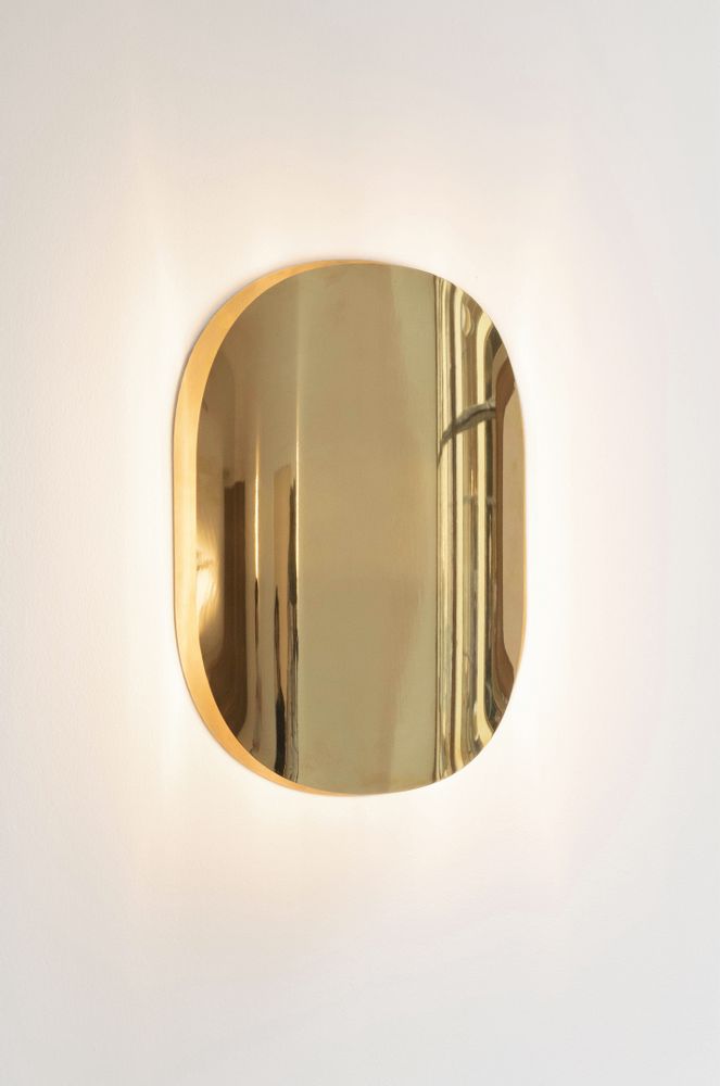 Ensembles muraux - Applique Astra en laiton brossé, Patine Blanche, LED 2000k Par Victoria Magniant - VICTORIA MAGNIANT POUR GALERIE V