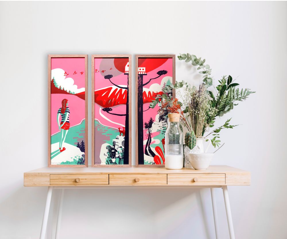 Affiches - Affiche grand format "je vois la vie en rose" - ST