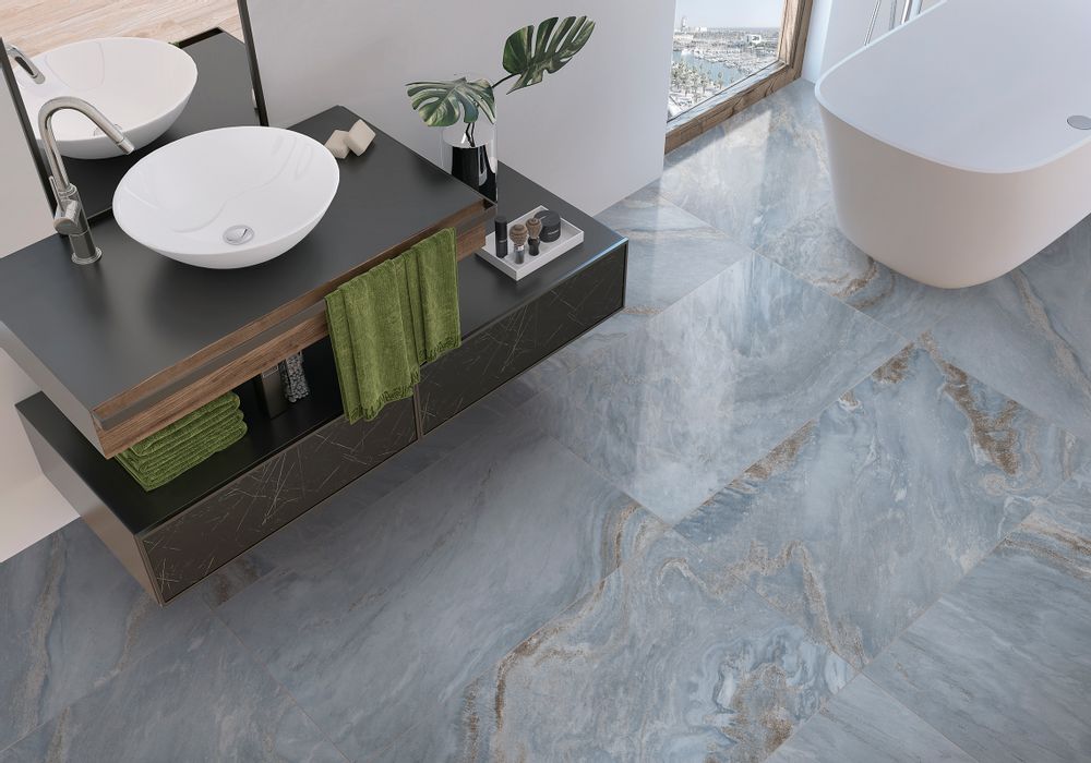 Revêtements sols intérieurs - Bluemoon brillant - CERACASA