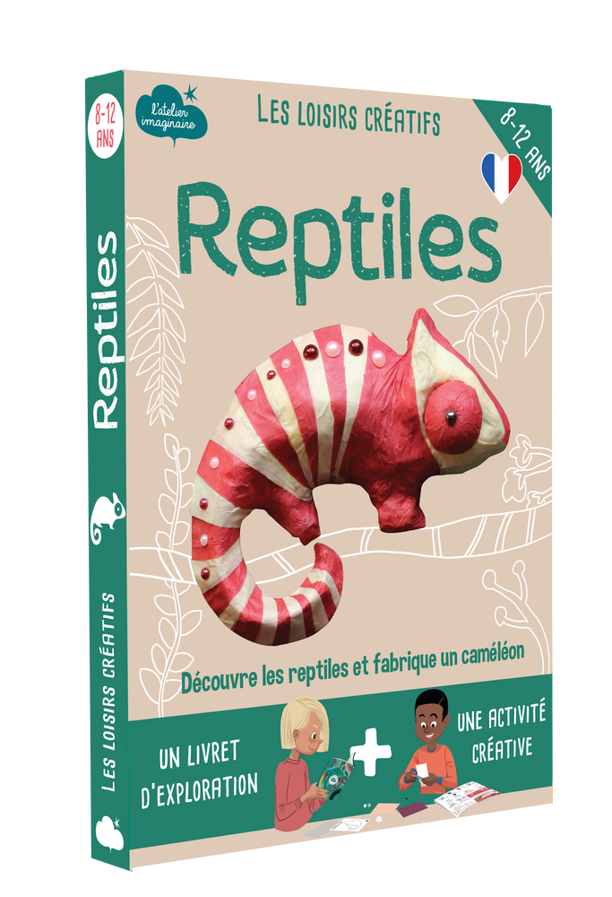 Objets de décoration - Kit créatif et éducatif - Reptiles - Jouets DIY Enfants - Loisirs créatifs - L'ATELIER IMAGINAIRE