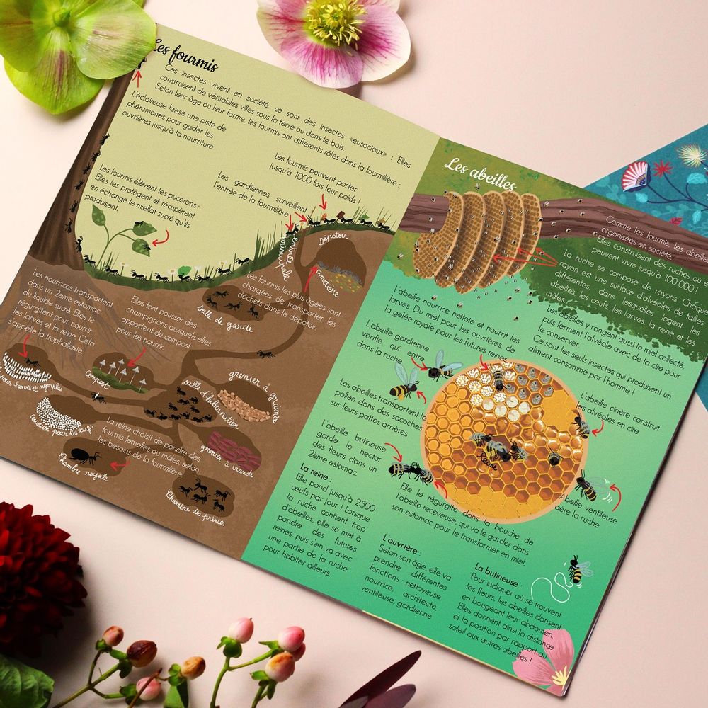 Autres décorations murales - Kit créatif et éducatif - INSECTES - Jouets DIY Enfants - Loisirs créatifs - L'ATELIER IMAGINAIRE