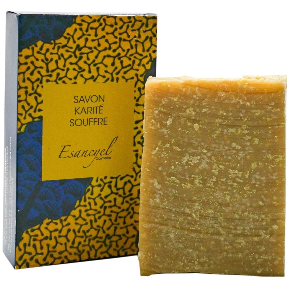 Savons - Savon extra-doux artisanal au beurre de karité et au souffre - 100g - L'ATELIER DES CREATEURS