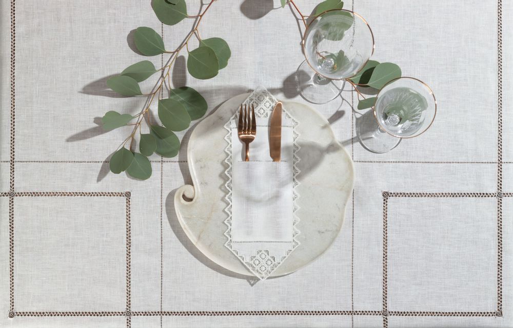Linge de table textile - Set of setting envelopes 32 * 12 cm 2 pcs. Capsule collection - KRESTETSKAYA STROCHKA