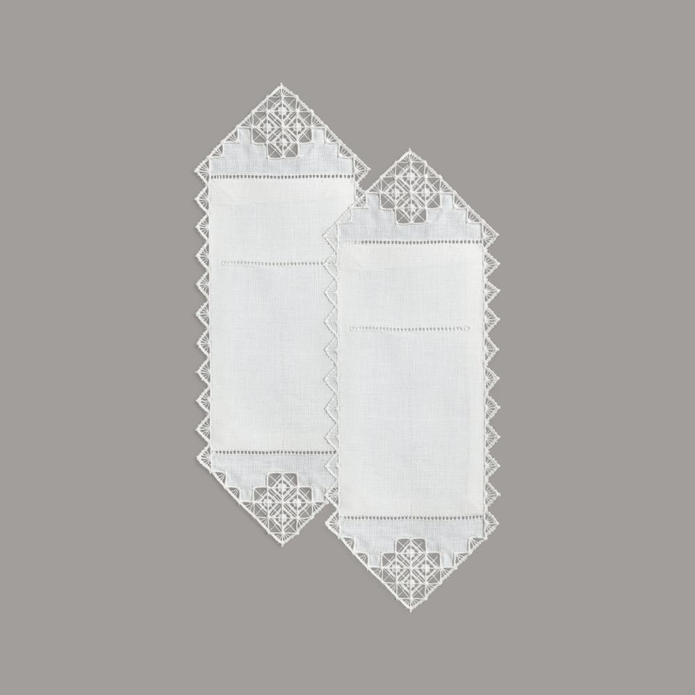 Linge de table textile - Set of setting envelopes 32 * 12 cm 2 pcs. Capsule collection - KRESTETSKAYA STROCHKA