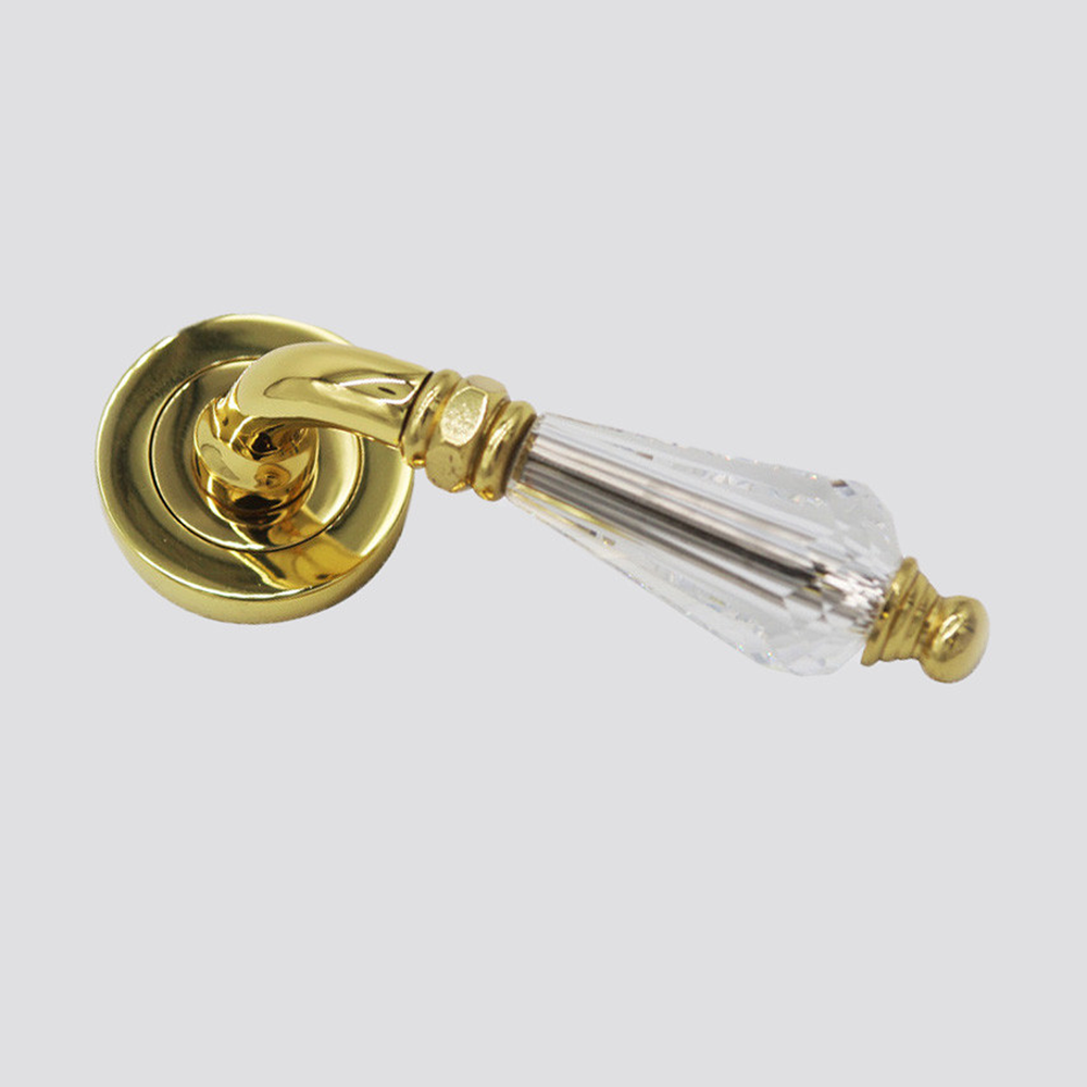 Unique pieces - PAIR OF HANDLE KICKSTAND ON ROSE - LES FORGES DE SAINT-AMAND