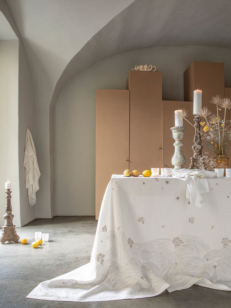 Table linen - Oceanide - Linen tablecloth - ALEXANDRE TURPAULT